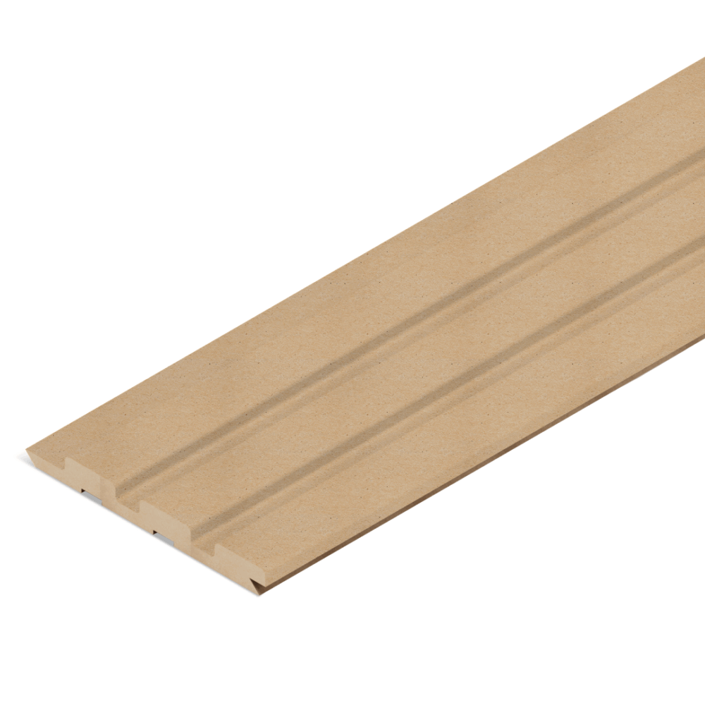 Panneau MDF rainuré trois lignes.