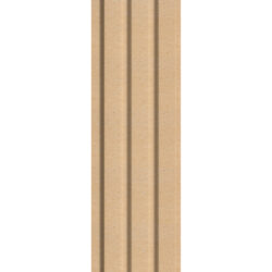 Baguette MDF brun rainurée pour panneaux.