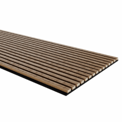 Panneau acoustique chêne Sonoma à lattes.